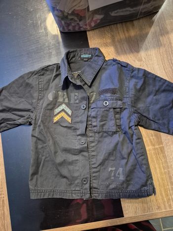 Chemise marron grise