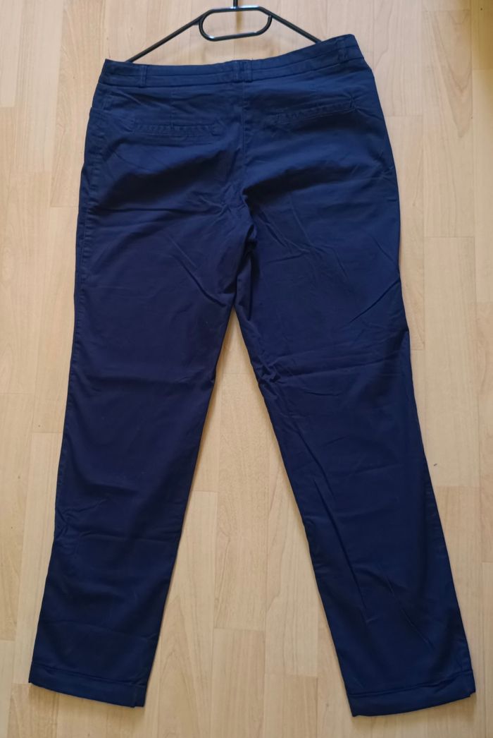 Pantalon chino bleu marine Camaïeu - photo numéro 2