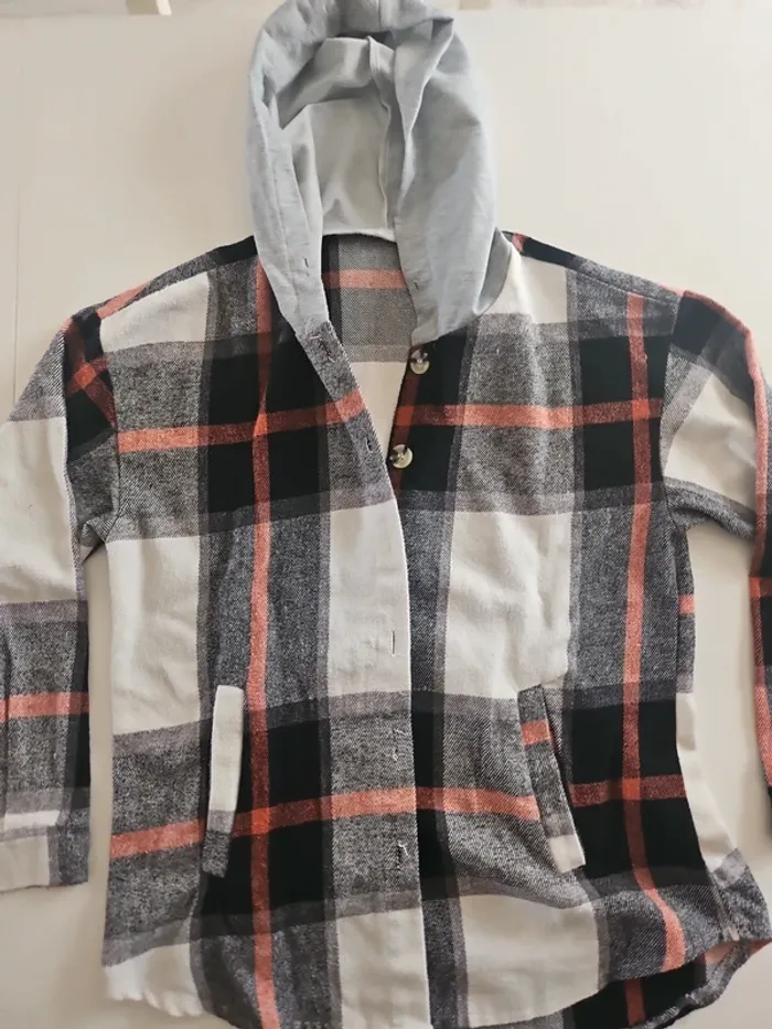 Veste à carreaux flanelle