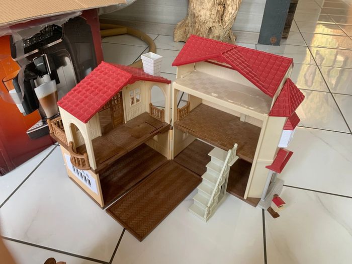 Grande maison Sylvanian éclairée
