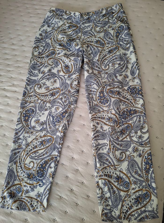 Pantalon léger motif cachemire