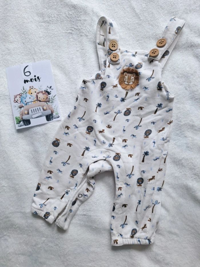 Salopette lion Mes Petits Cailloux