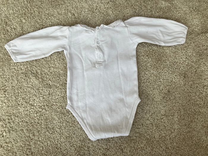 Body chic manches longues avec col Claudine  fille - 9 mois - boutchou - photo numéro 4