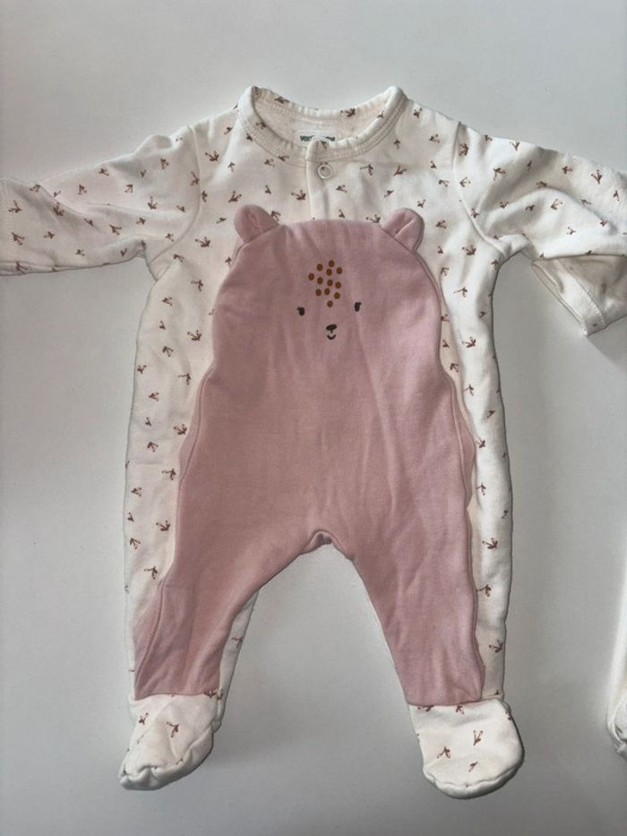 Lot de 2 pyjamas 1 mois - photo numéro 2