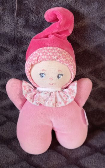 Doudou peluche poupée fille hochet - Corolle