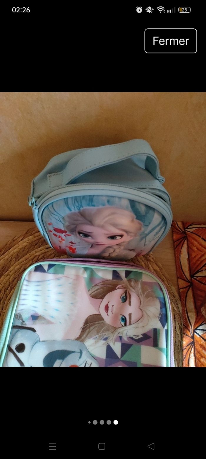 Trousse et sac isotherme reine des neiges - photo numéro 4