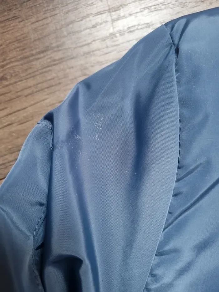 Veste / Manteau zippé doublé bleu métallisé. Garçon. Taille 4 / 5 ans. Tex. TBE - photo numéro 6