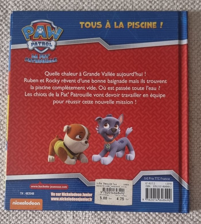 Livre "La Pat Patrouille: Tous à la piscine !" - photo numéro 2