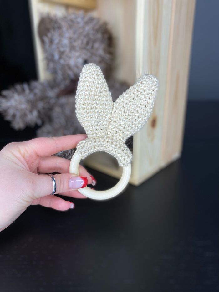 Hochet simple oreilles de lapin - photo numéro 6