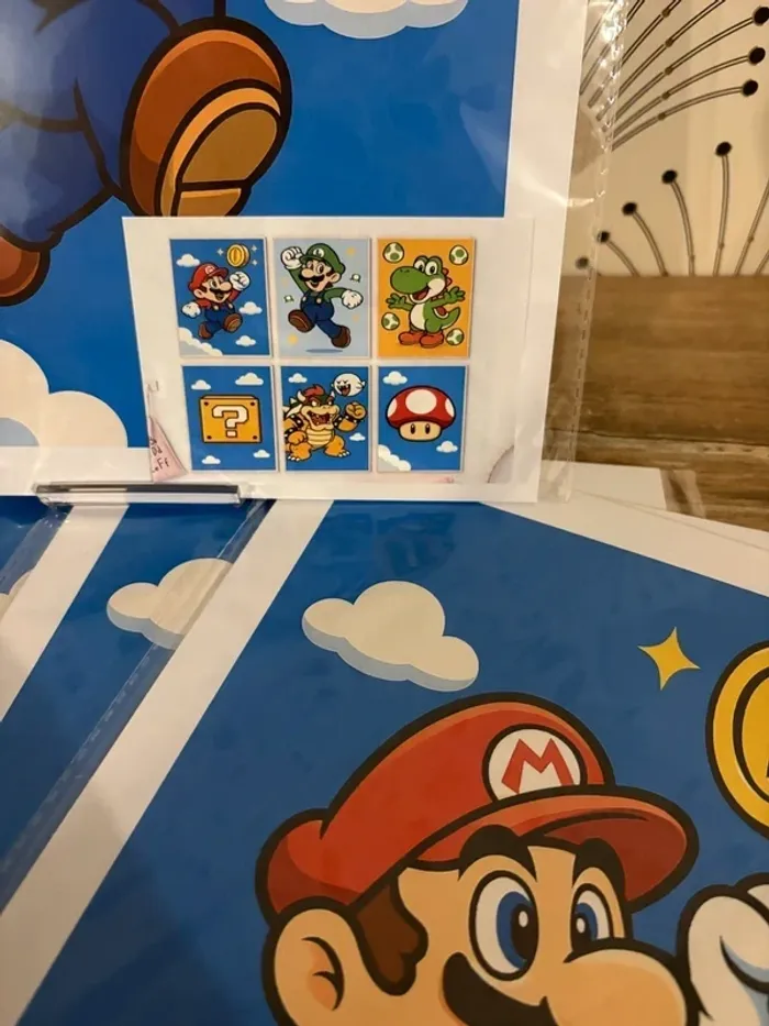 Affiches “Univers Mario” pour chambre enfant - photo numéro 2