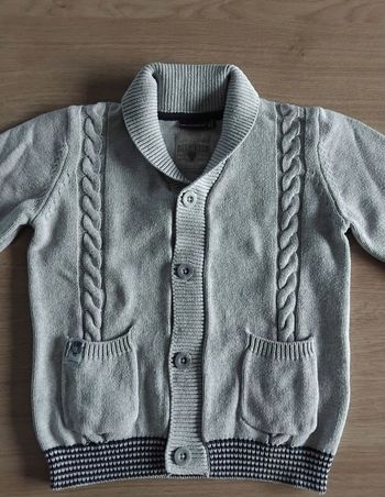 Sergent Major Gilet 7 ans Garçon Gris - Marine Très Bon Etat