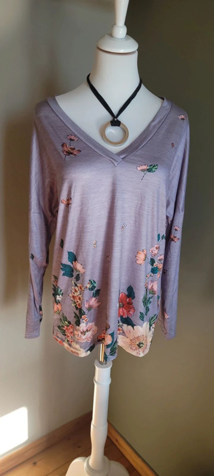 T-shirt fin longues manches Taille 44 - photo numéro 2