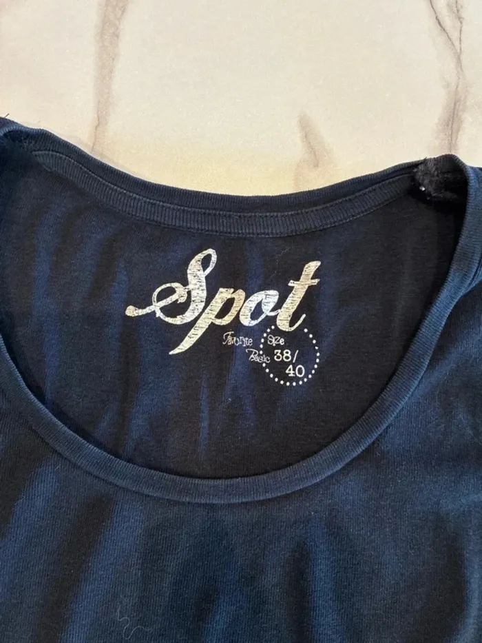 T-shirt noir - Spot - Taille 38/40 - photo numéro 4