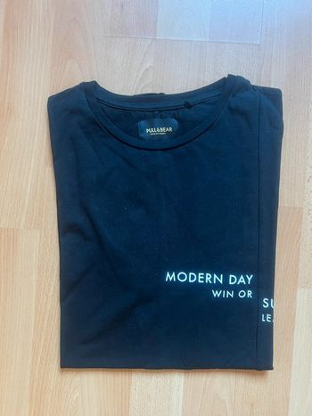 Tee-shirt homme noir Pull & Bear taille S