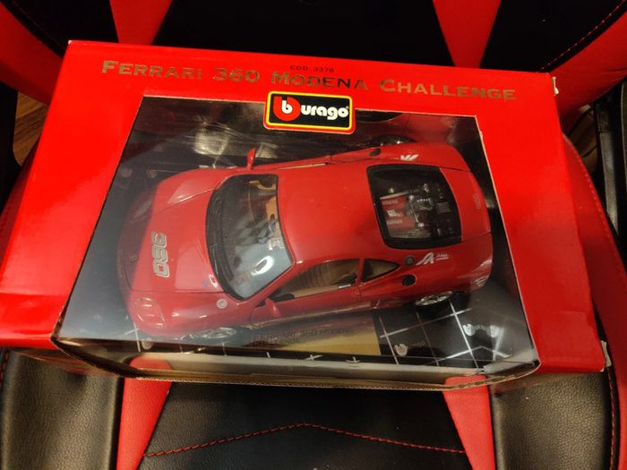 Ferrari 360 Modena Challenge #360 - Rouge - 25 Ans En Boîte - Bburago 1/18 - photo numéro 15