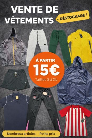 Vêtement de sport nike neuf taille S/L/XL