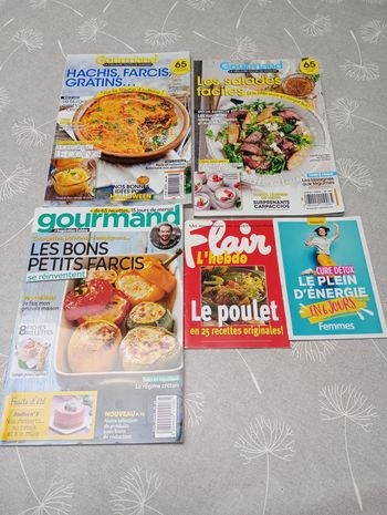 Lot magazines cuisine "Gourmand"