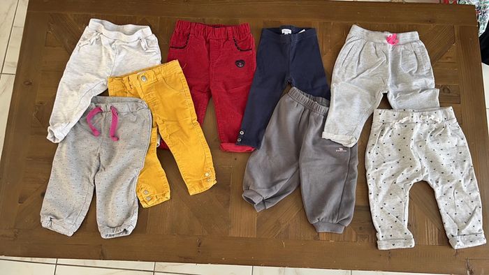 Lot de 8 pantalons fille