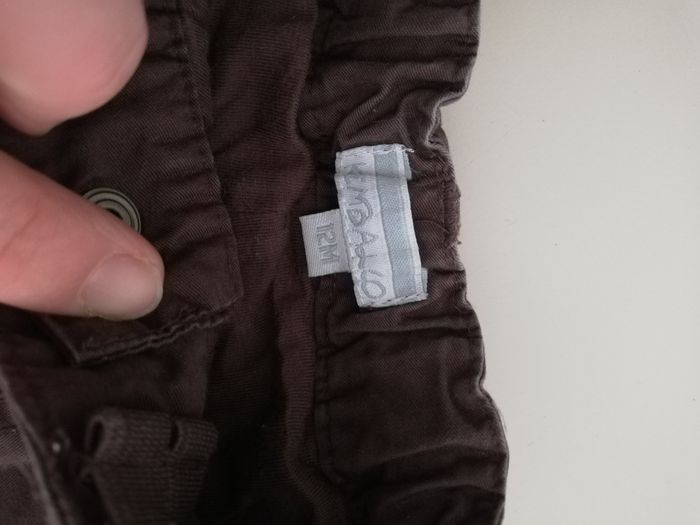 Pantalon garçon kimbaloo 12 mois marron - photo numéro 2