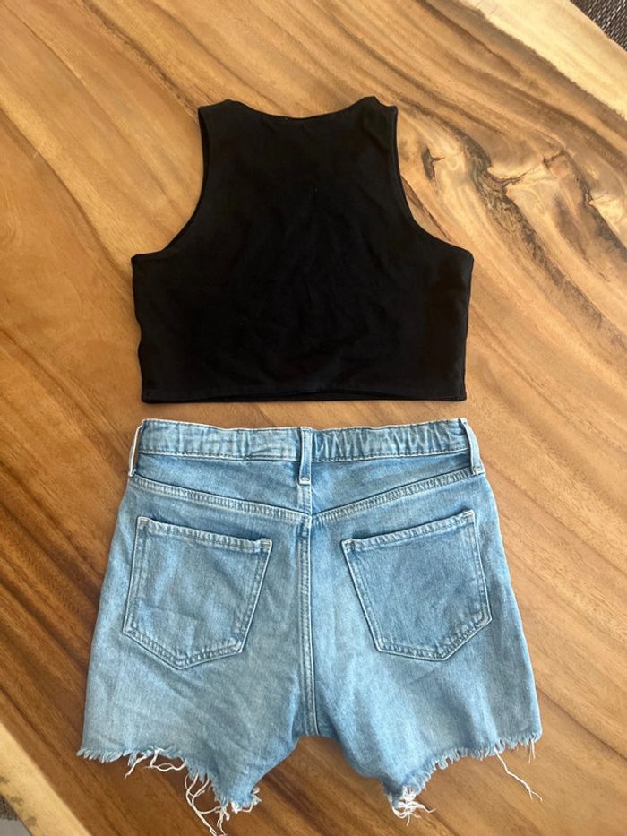 Ensemble short jean et croc top - photo numéro 3