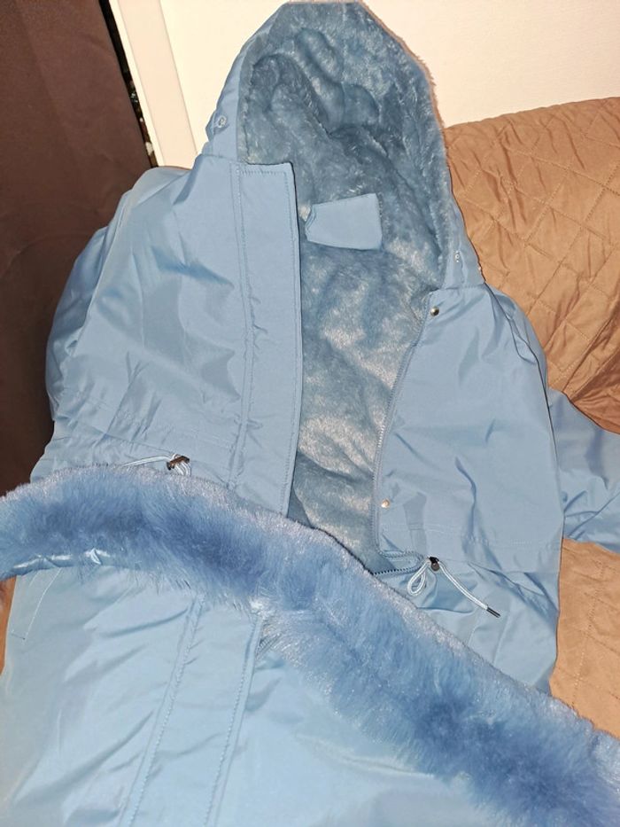 Manteau bleu polaire - photo numéro 7
