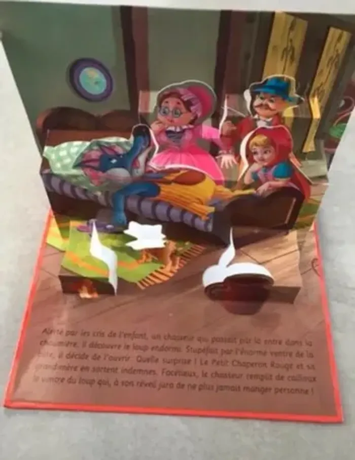 conte pour enfant le petit chaperon rouge en pop-up - photo numéro 4