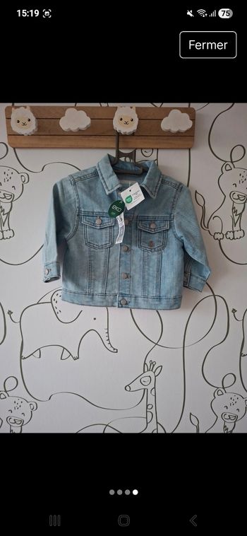 Veste jeans fille