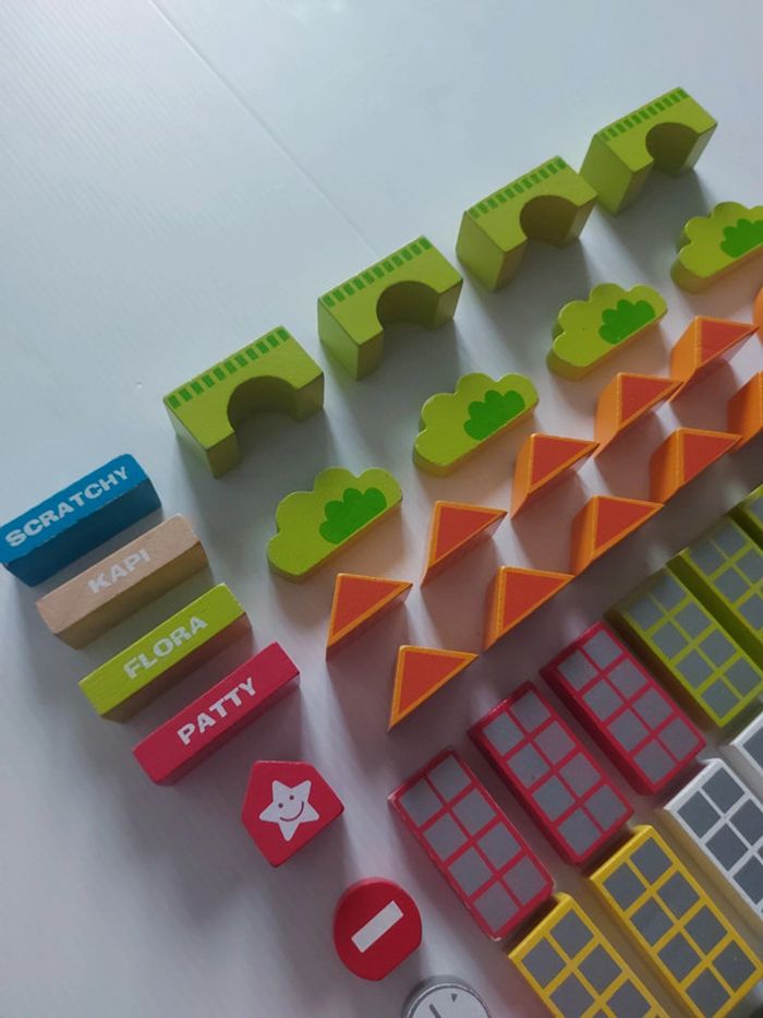 Lot de blocs de construction en bois, 68 pièces - photo numéro 4