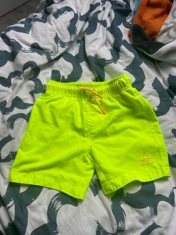 Shirt de bain jaune fluo 3 4 ans garçon