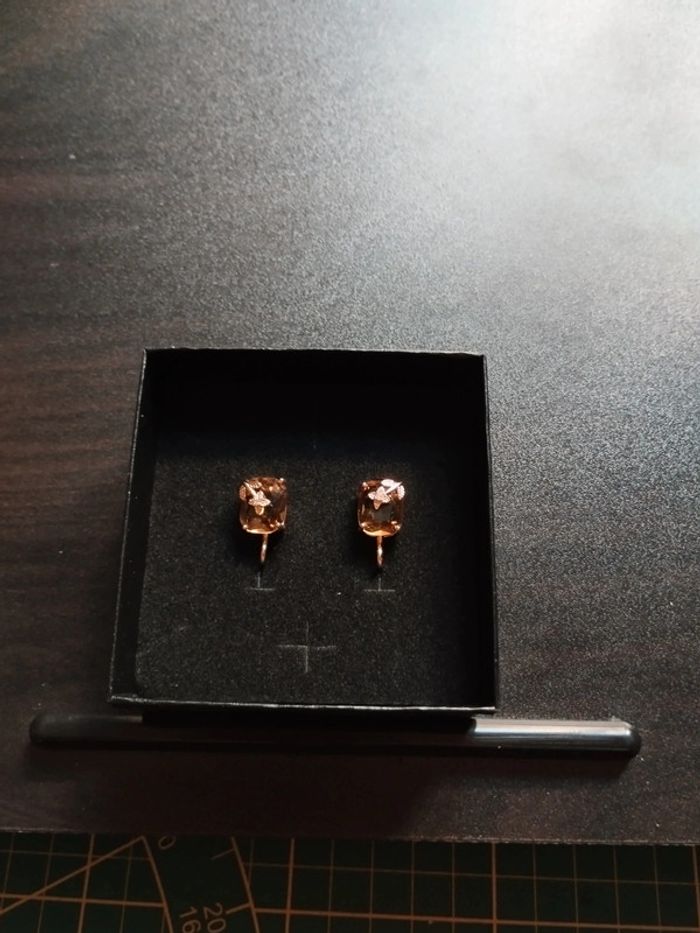 Boucles d'oreilles vintage avec coffret cadeau - photo numéro 3