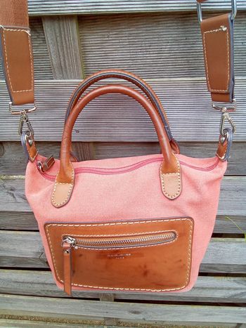 Sac a mains et bandoulière orange  - David Jones