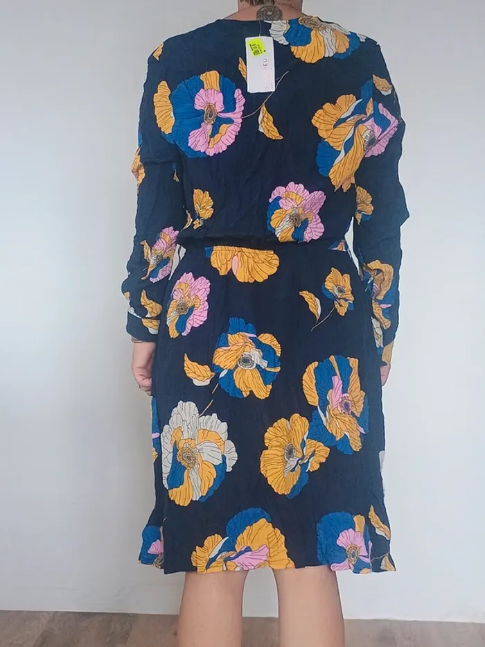 Robe fleurie Camaieu T44 - photo numéro 3