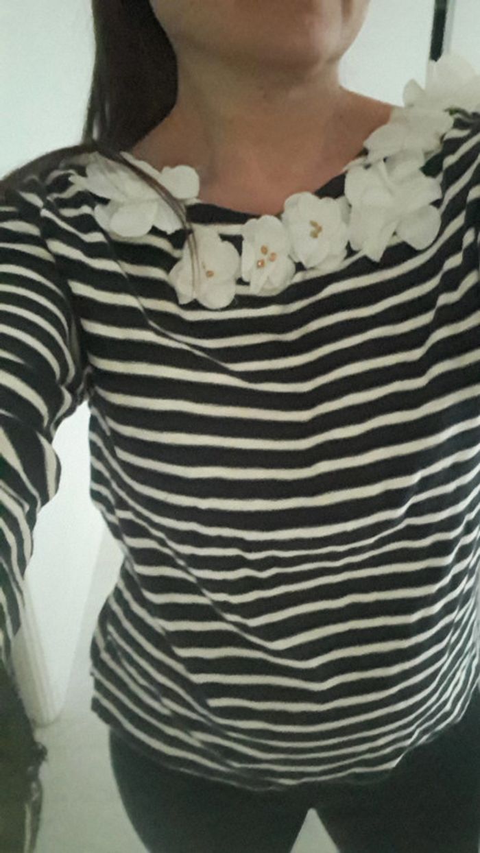 Pull sweat coton Leon & Harper taille M - photo numéro 5