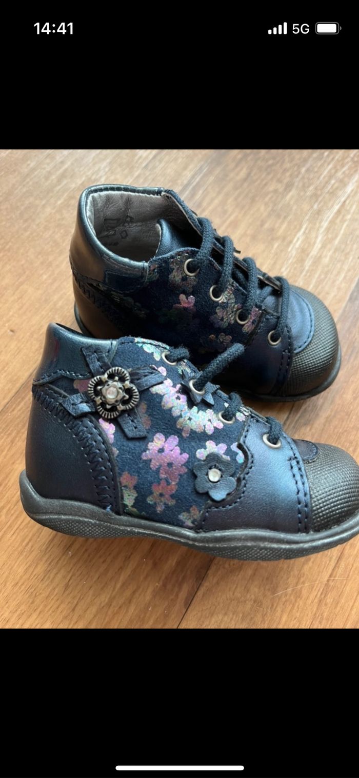 Chaussures cuir bébé fille - photo numéro 2