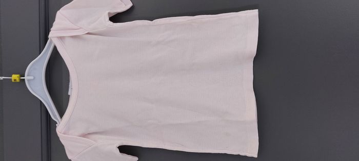 Maillot de corps / T-shirt BLEU ARDOISE fille rose pale - 4 ans - photo numéro 2