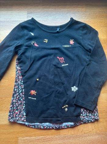 Joli t-shirt ML IKKS 4 ans fille