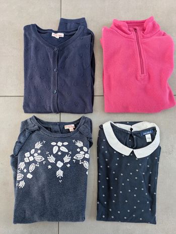 Lot de 4 pull et hauts 12 ans