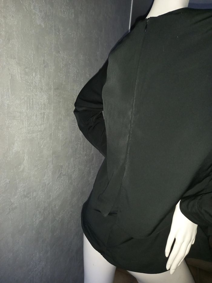 tee shirt noire effet 2 en 1 moda asil taille 40 - photo numéro 3