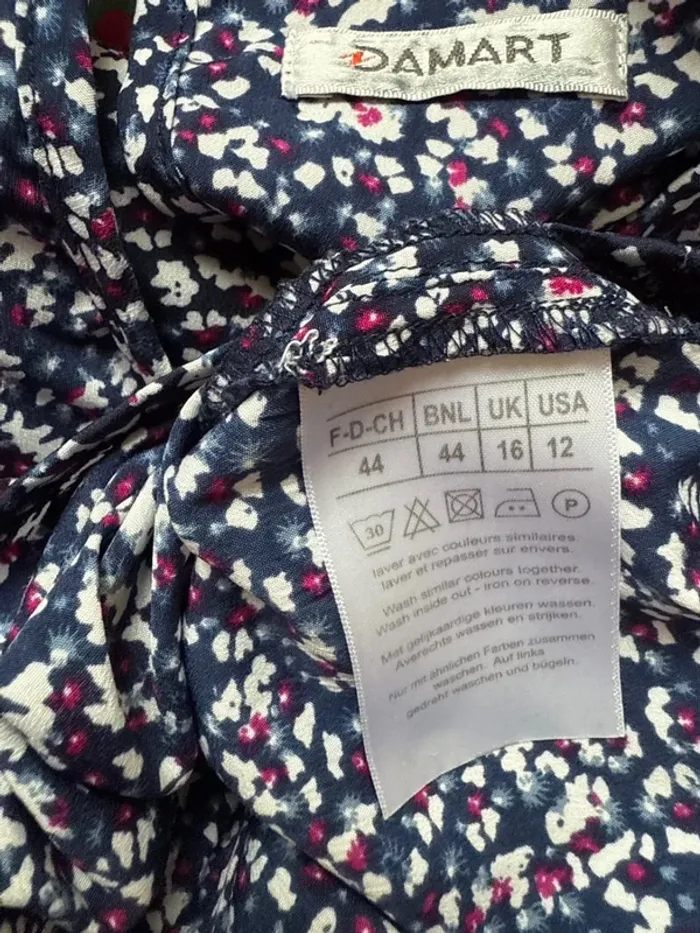 Superbe Blouse fleurie fluide neuve Damart 🌸 44 - photo numéro 8