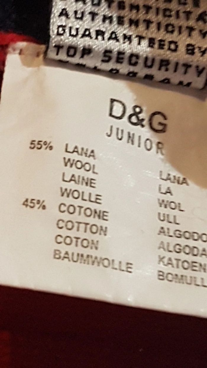 Beau pull D&G 12-18 mois authentique - photo numéro 7