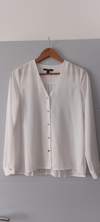 Chemise Blouse blanche à boutons "Esprit" Taille 34