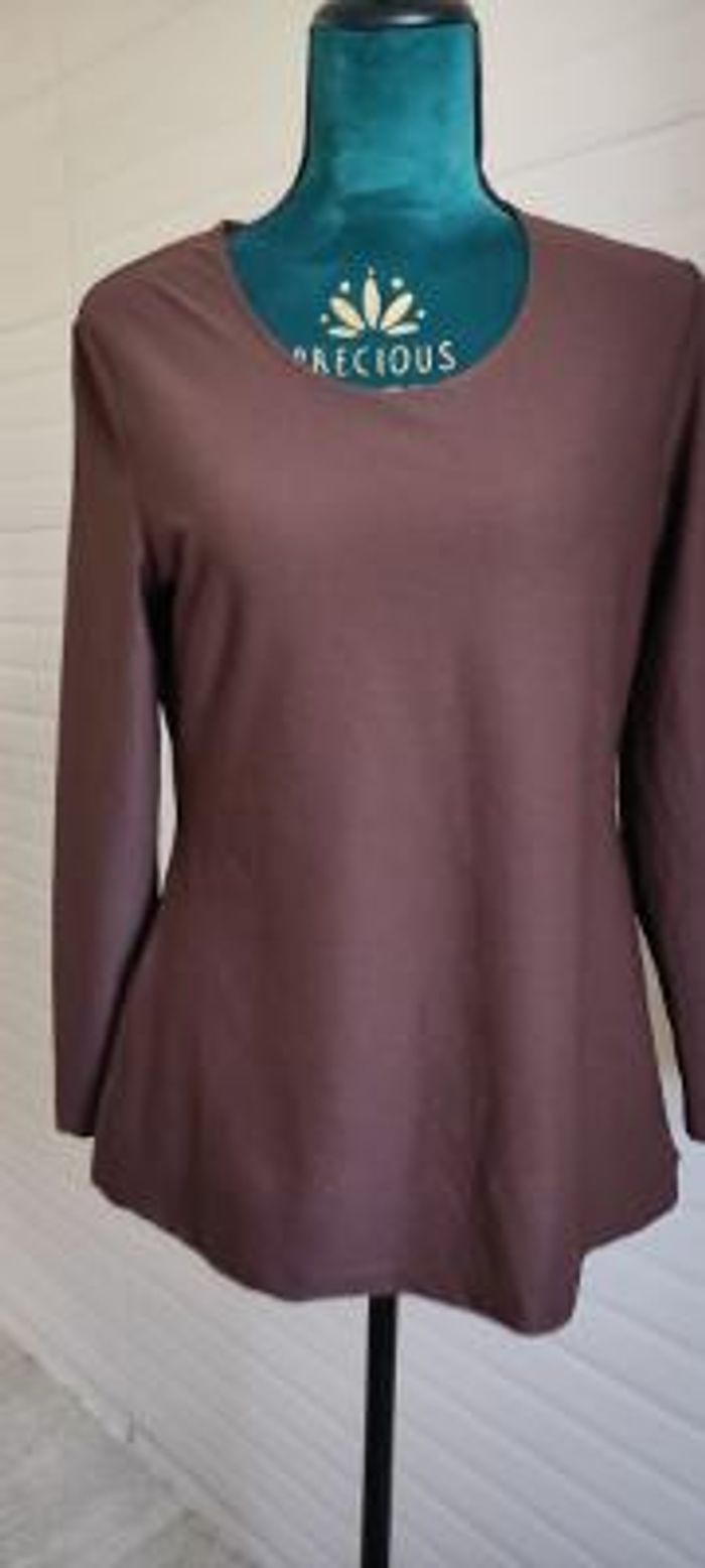 tunique longue marron taille 40