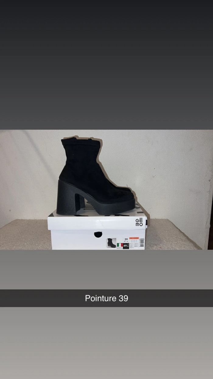 Bottines gros talon