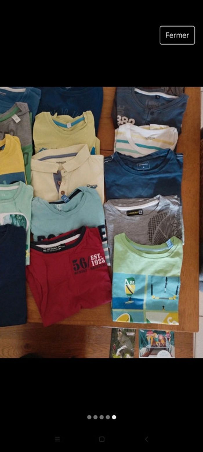 Lot de 21 t-shirts manches courtes garçon en 8 ans - photo numéro 5
