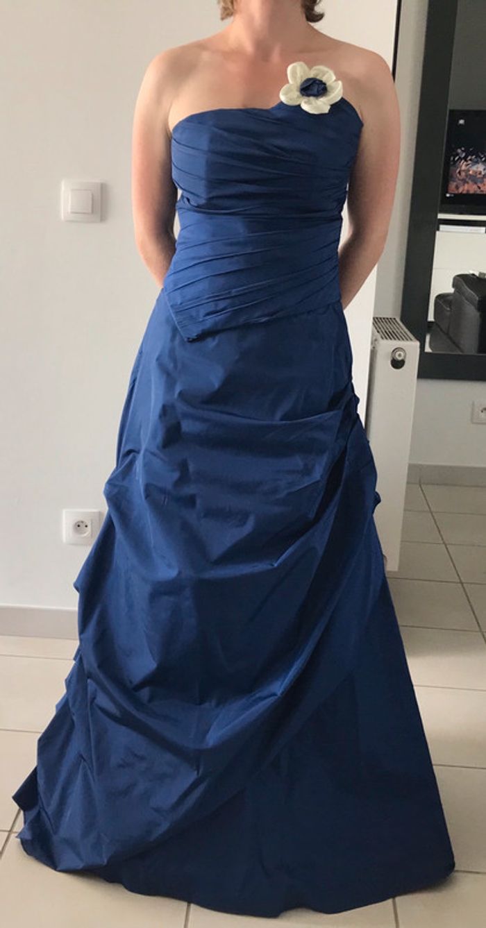 Robe cocktail bleu