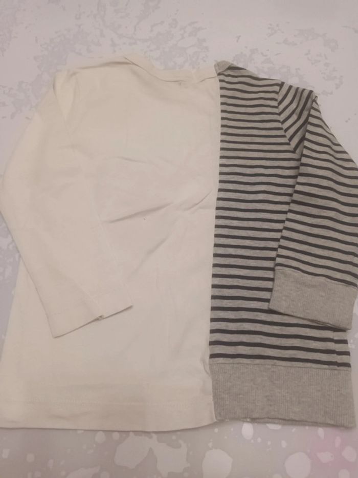 Lot 6 t-shirts Garçon 2ans Manches longues Très bon état Ikks - photo numéro 6