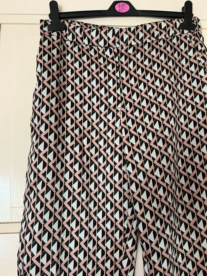 Pantalon large à motifs mango - photo numéro 3
