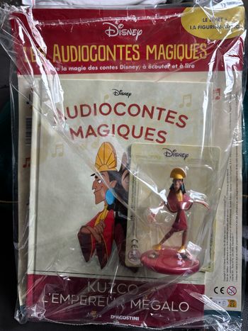 Figurine + Livre Kuzco L'Empereur Mégalo n 83 Les Audiocontes Magiques Disney Altaya