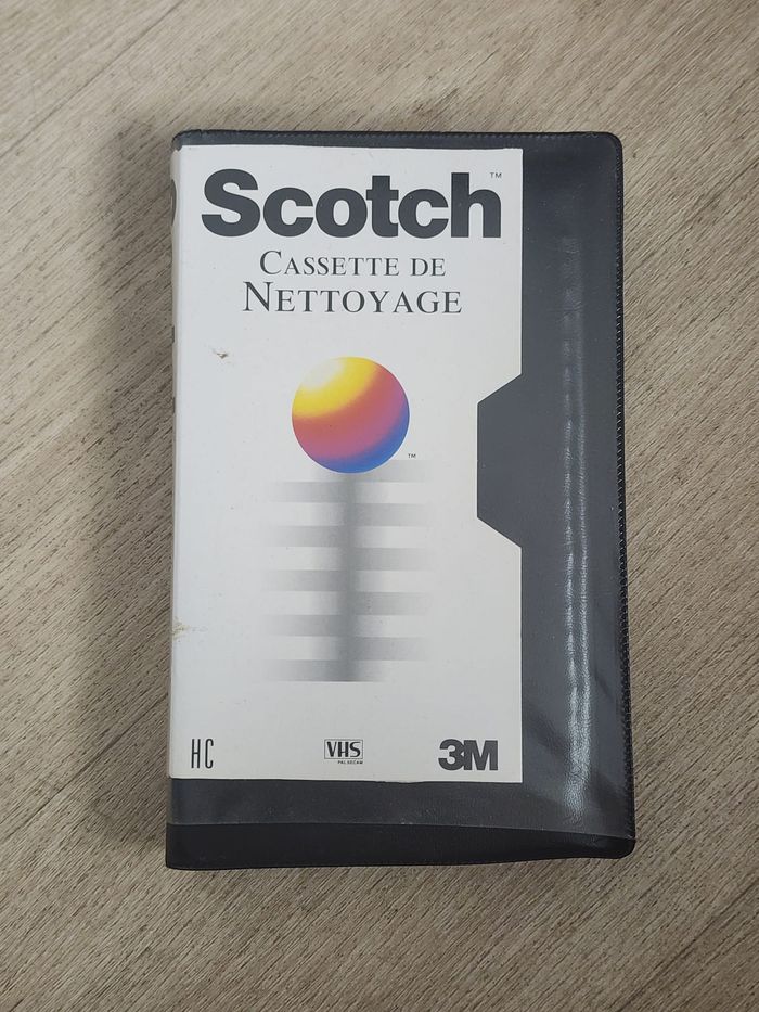 Cassette de nettoyage VHS 3M Scotch – HC – compatible VHS / S-VHS (PAL/SECAM)