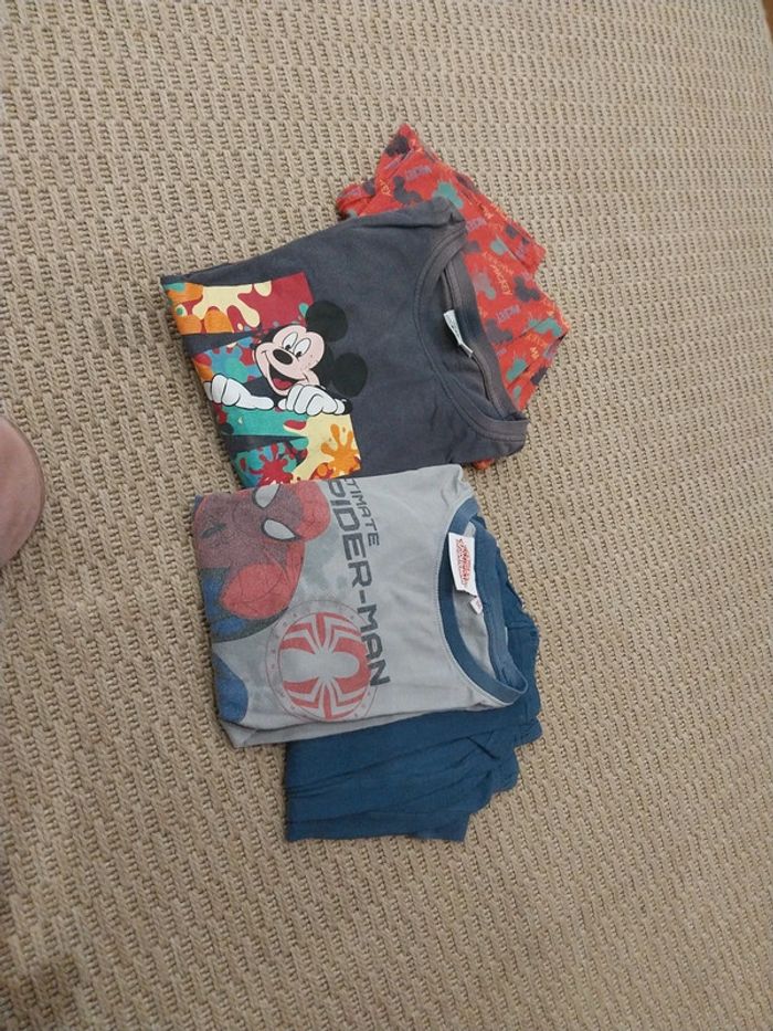 Lot de 2 pyjamas Mickey et spiderman